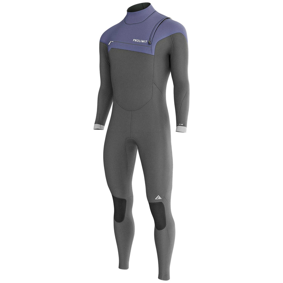Prolimit Wetsuit Heren ACE Steamer Free-X 4/3MM Zwart/Blauw