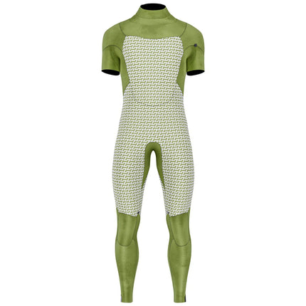 Prolimit Wetsuit Heren Predator Steamer Korte Mouw Freezip 4/3MM Zwart