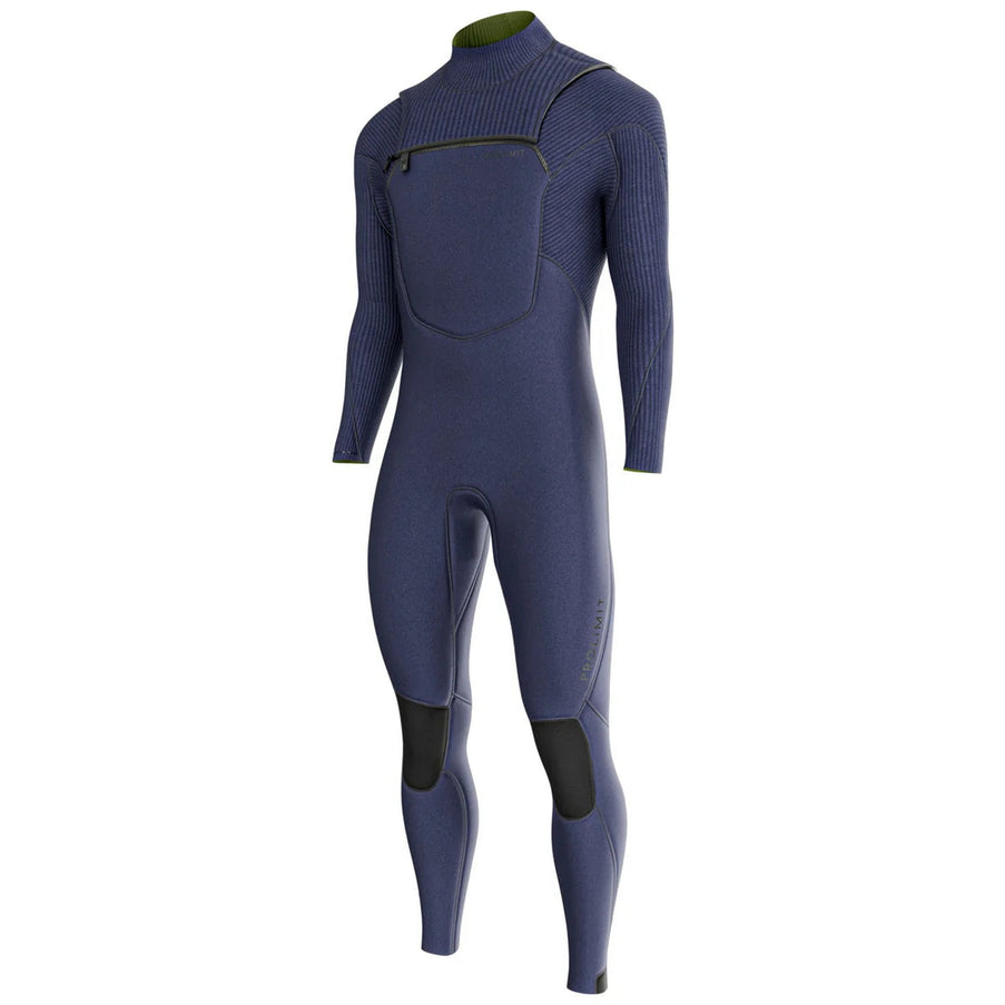 Prolimit Wetsuit Heren Predator Steamer Freezip 4/3MM Blauw