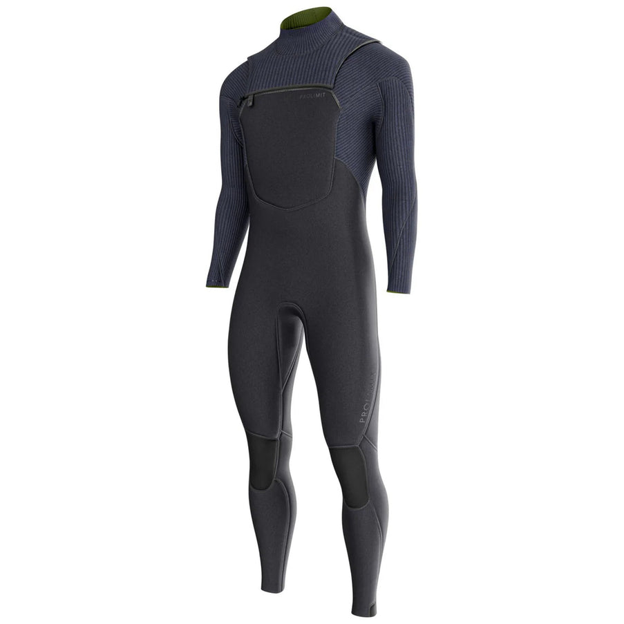 Prolimit Wetsuit Heren Predator Steamer Freezip 4/3MM Zwart