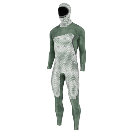 Prolimit Wetsuit Heren Mercury Steamer Free-X 6/4MM Hooded Zwart