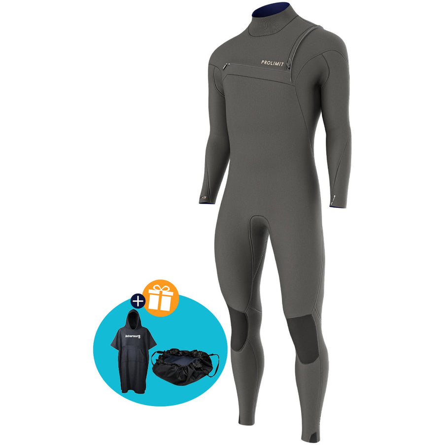 Prolimit Wetsuit Heren PF3 Steamer Free-X 6/4MM Zwart