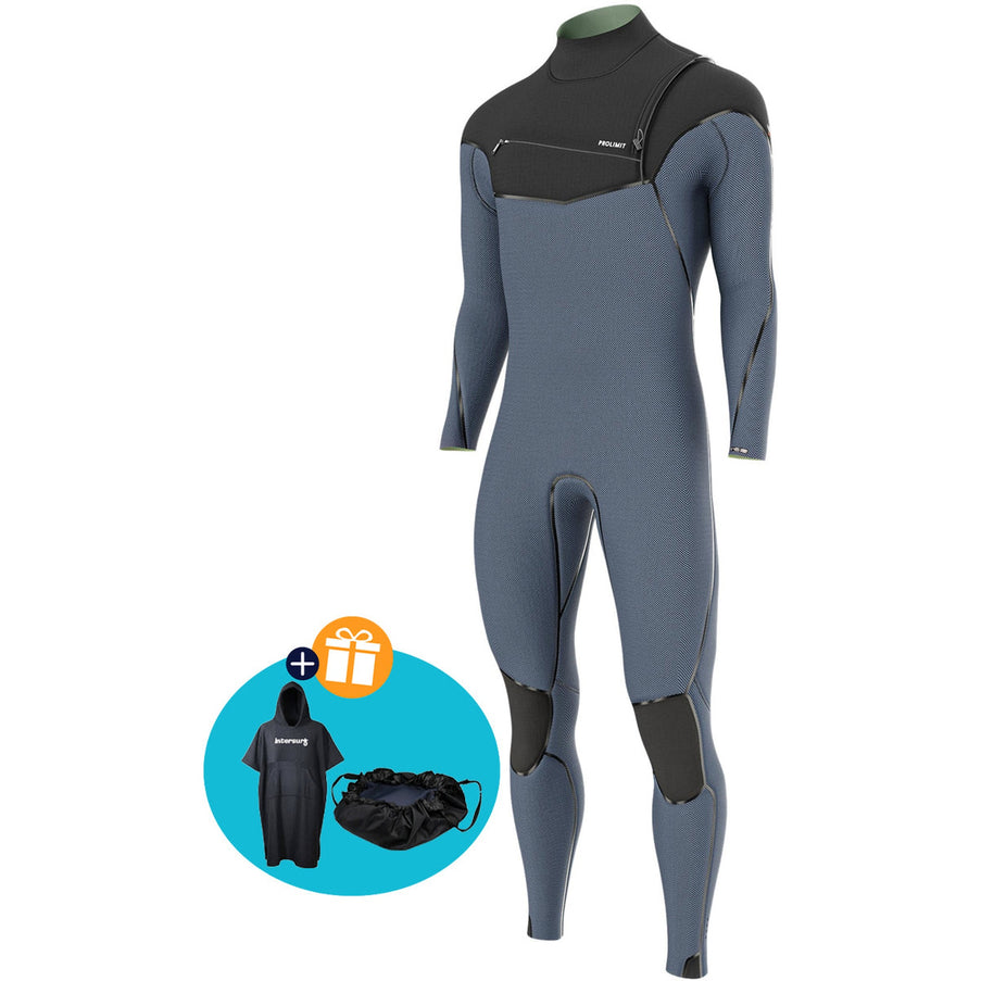 Prolimit Wetsuit Heren Vapor Steamer Free-X 6/4MM Blauw