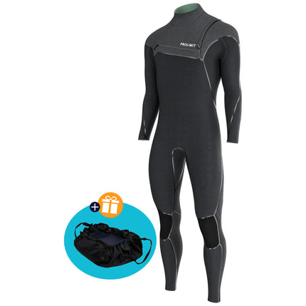Prolimit Wetsuit Heren Mercury Steamer Free-X 5/4MM Zwart