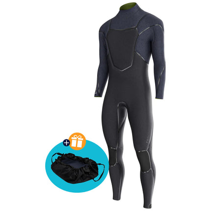Prolimit Wetsuit Heren Predator Steamer V-Zip 6/4MM Zwart
