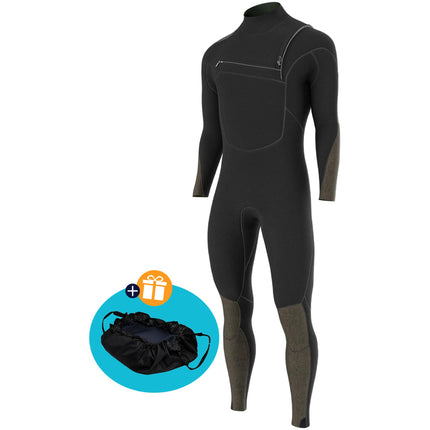 Prolimit Wetsuit Heren Shield Steamer Free-X 4/3MM Zwart