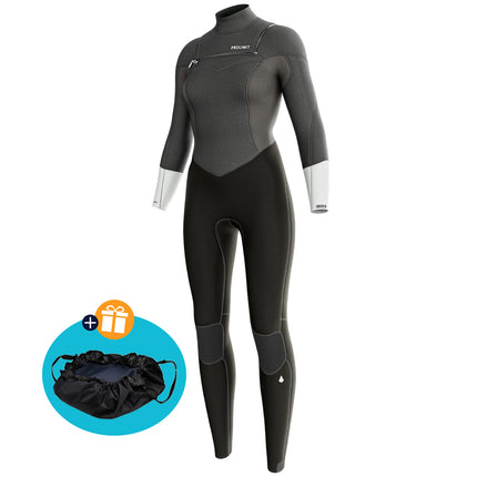 Prolimit Wetsuit Dames Fire Steamer Freezip 4/3MM Grijs