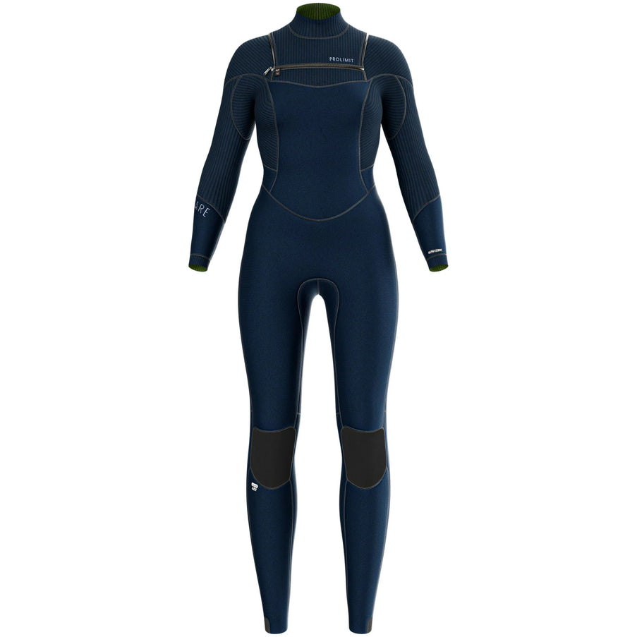 Prolimit Wetsuit Dames Flare Steamer 4 3MM Freezip Blauw