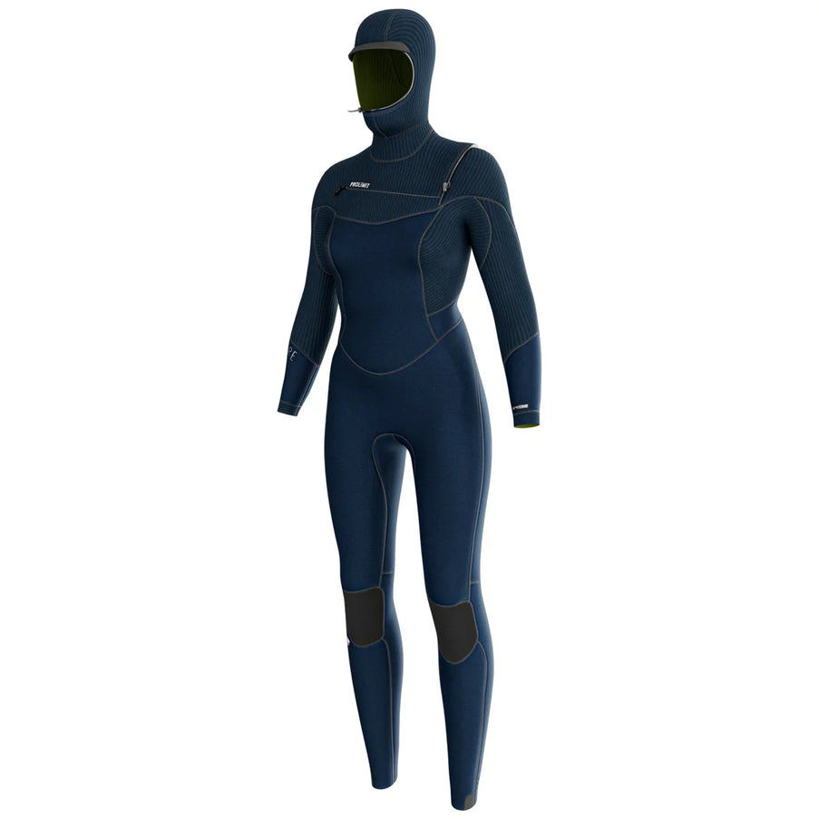 Prolimit Wetsuit Dames Flare Steamer Free-X 6/4MM Hooded Blauw