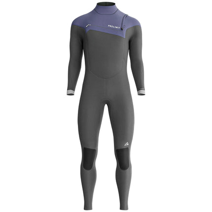 Prolimit Wetsuit Heren ACE Steamer Free-X 4/3MM Zwart/Blauw
