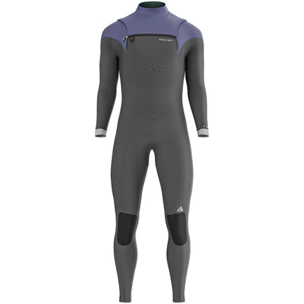 Prolimit Wetsuit Heren Ace Steamer Freezip 3 2MM Zwart Blauw Grijs
