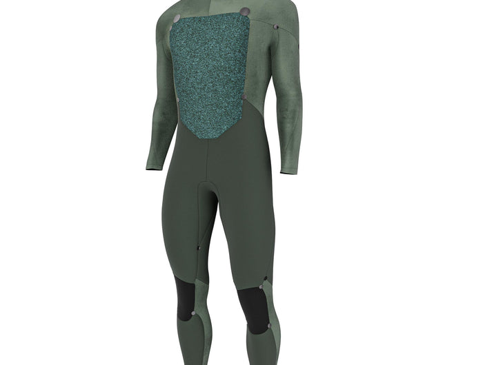 Prolimit Wetsuit Heren Ace Steamer Freezip 3 2MM Zwart Blauw Grijs