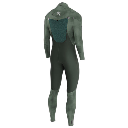 Prolimit Wetsuit Heren ACE Steamer Freezip 4/3MM Zwart/Burgundy/Grijs