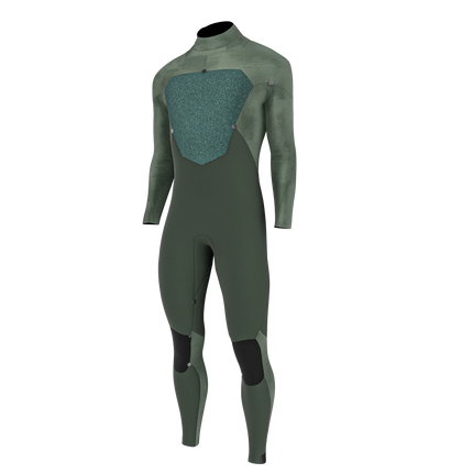 Prolimit Wetsuit Heren Fusion Steamer Freezip 4 3MM Blauw Grijs