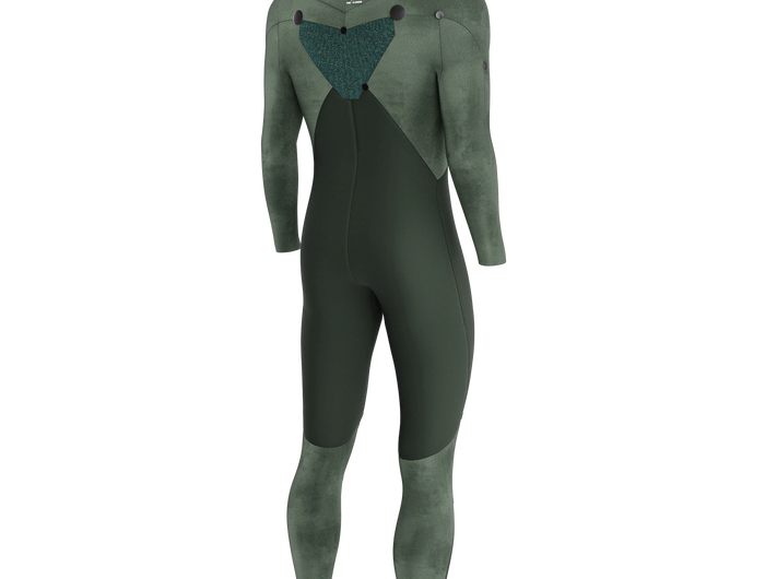 Prolimit Wetsuit Heren Fusion Steamer Freezip 4 3MM Blauw Grijs