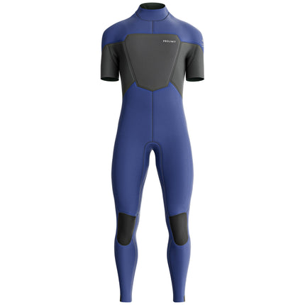Prolimit Wetsuit Heren Fusion Steamer SA V-Zip 3/2MM Blauw/Grijs