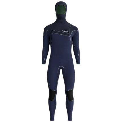 Prolimit Wetsuit Heren Mercury Steamer Free-X 6/4mm Hooded Donkerblauw