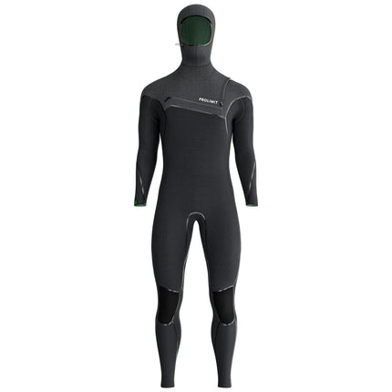 Prolimit Wetsuit Heren Mercury Steamer Free-X 6/4MM Hooded Zwart