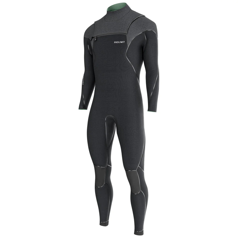 Prolimit Wetsuit Heren Mercury Steamer Freezip 6/4MM Zwart