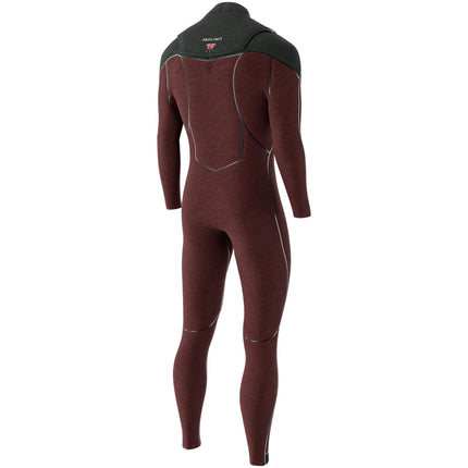 Prolimit Wetsuit Heren Mercury Steamer Freezip 4 3MM Zwart Burgundy