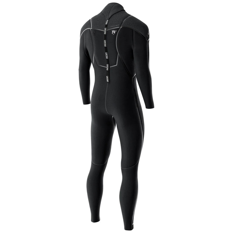 Prolimit Wetsuit Heren Mercury Steamer V-Zip 6/4MM Zwart