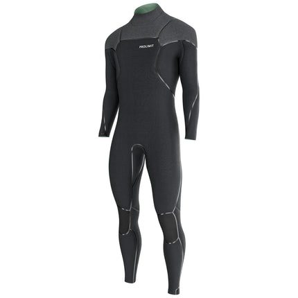 Prolimit Wetsuit Heren Mercury Steamer V-Zip 6/4MM Zwart