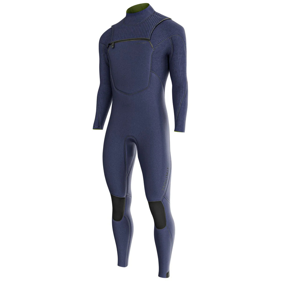 Prolimit Wetsuit Heren Predator Steamer Freezip 4/3MM Blauw