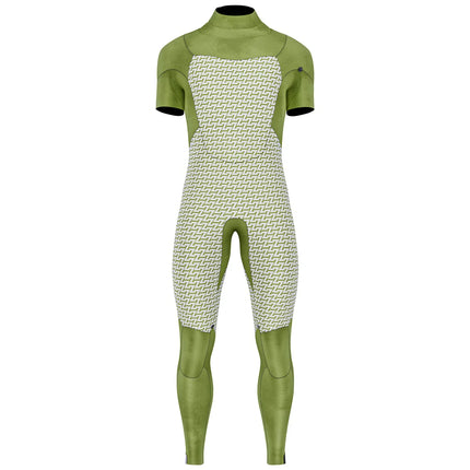 Prolimit Wetsuit Heren Predator Steamer Korte Mouw Freezip 4/3MM Zwart