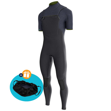 prolimit-wetsuit-heren-predator-steamer-korte-mouw-freezip-4-3mm-zwart