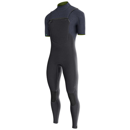 Prolimit Wetsuit Heren Predator Steamer Korte Mouw Freezip 4/3MM Zwart