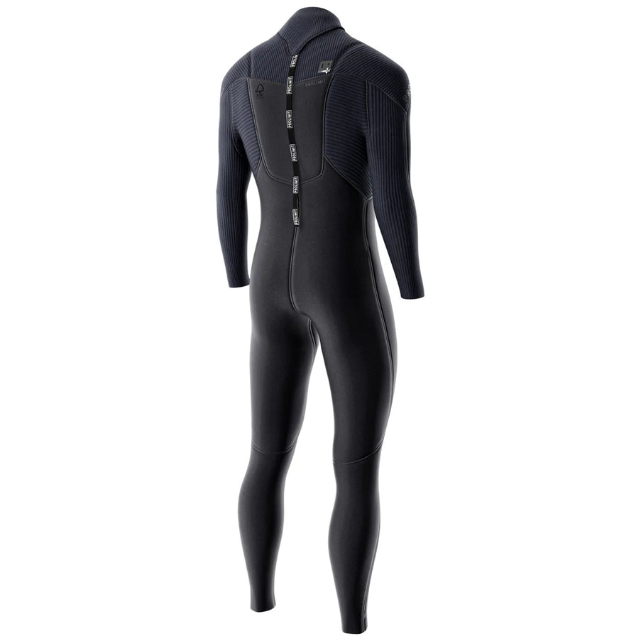 Prolimit Wetsuit Heren Predator Steamer V-Zip 5/4MM Zwart