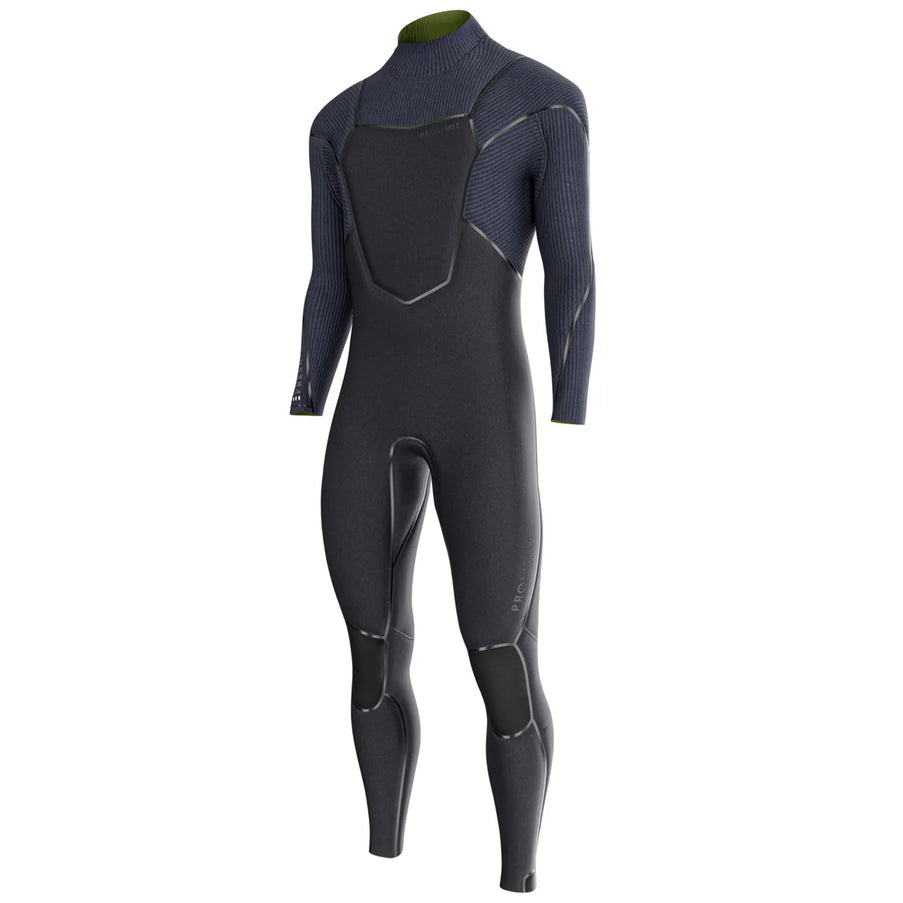 Prolimit Wetsuit Heren Predator Steamer V-Zip 6/4MM Zwart