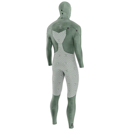 Prolimit Wetsuit Heren Vapor Steamer C-Zip 6/4MM Hooded Zwart/Blauw