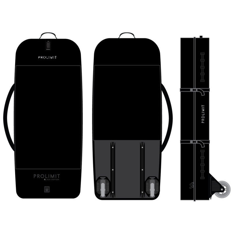 Prolimit Wingfoil Boardbag Session met Slider Wheels Zwart