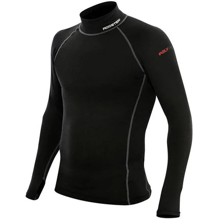 Gitter PolyPro Shirt Lange Mouw Damen schwarz
