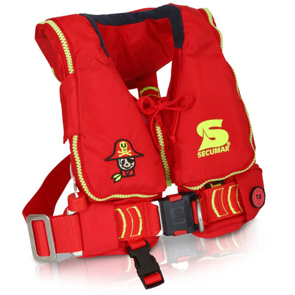 Secumar Semi Automatische Reddingsvest Kind Junior 90N Rood