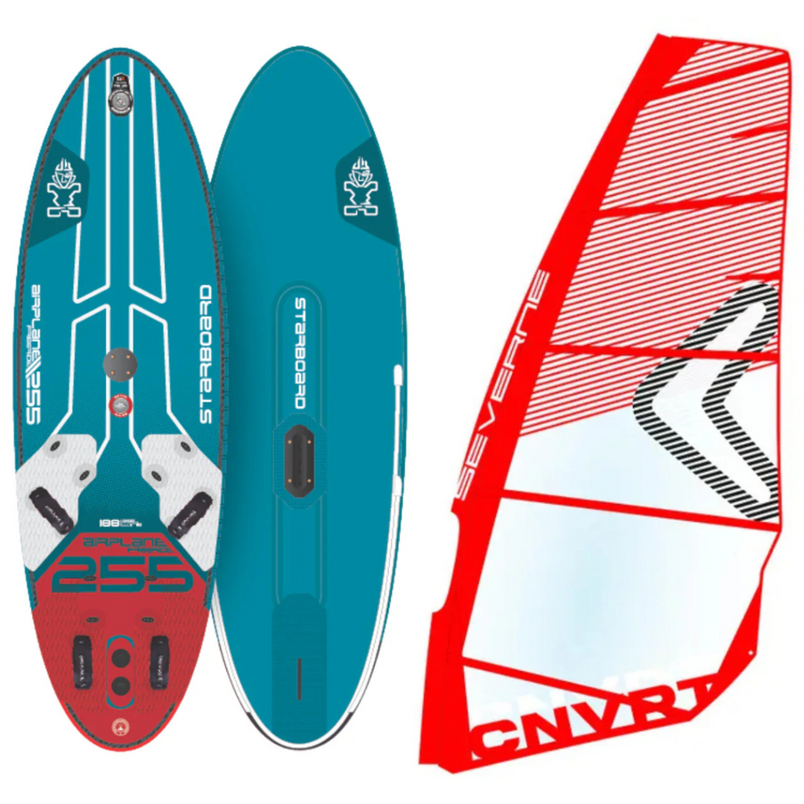 Starboard Windsurf Board Airplane + Severne Surfzeil Convert
