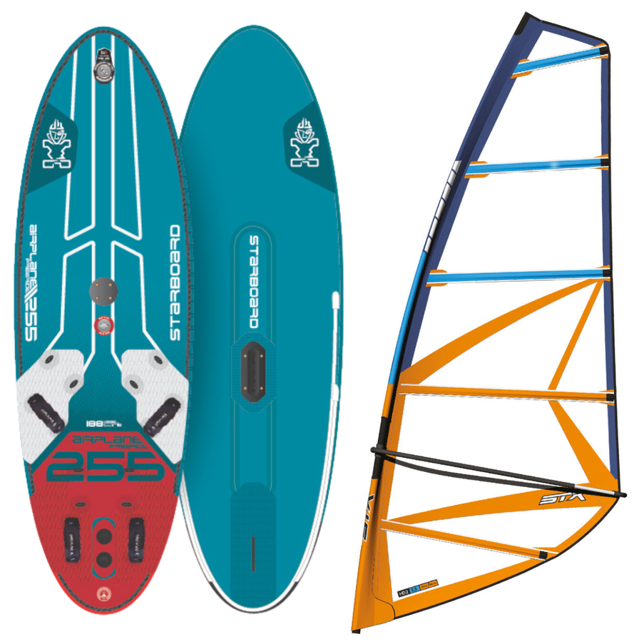 Starboard Windsurf Board Airplane + STX Surfzeil Set HD2 Rig