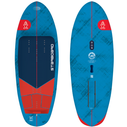 Starboard Wing Board Take Off Blauw Carbon