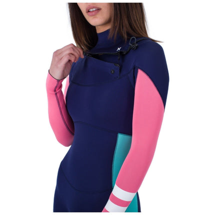 Hurley Wetsuit Dames Advantage 3/2mm Blauw/Roze